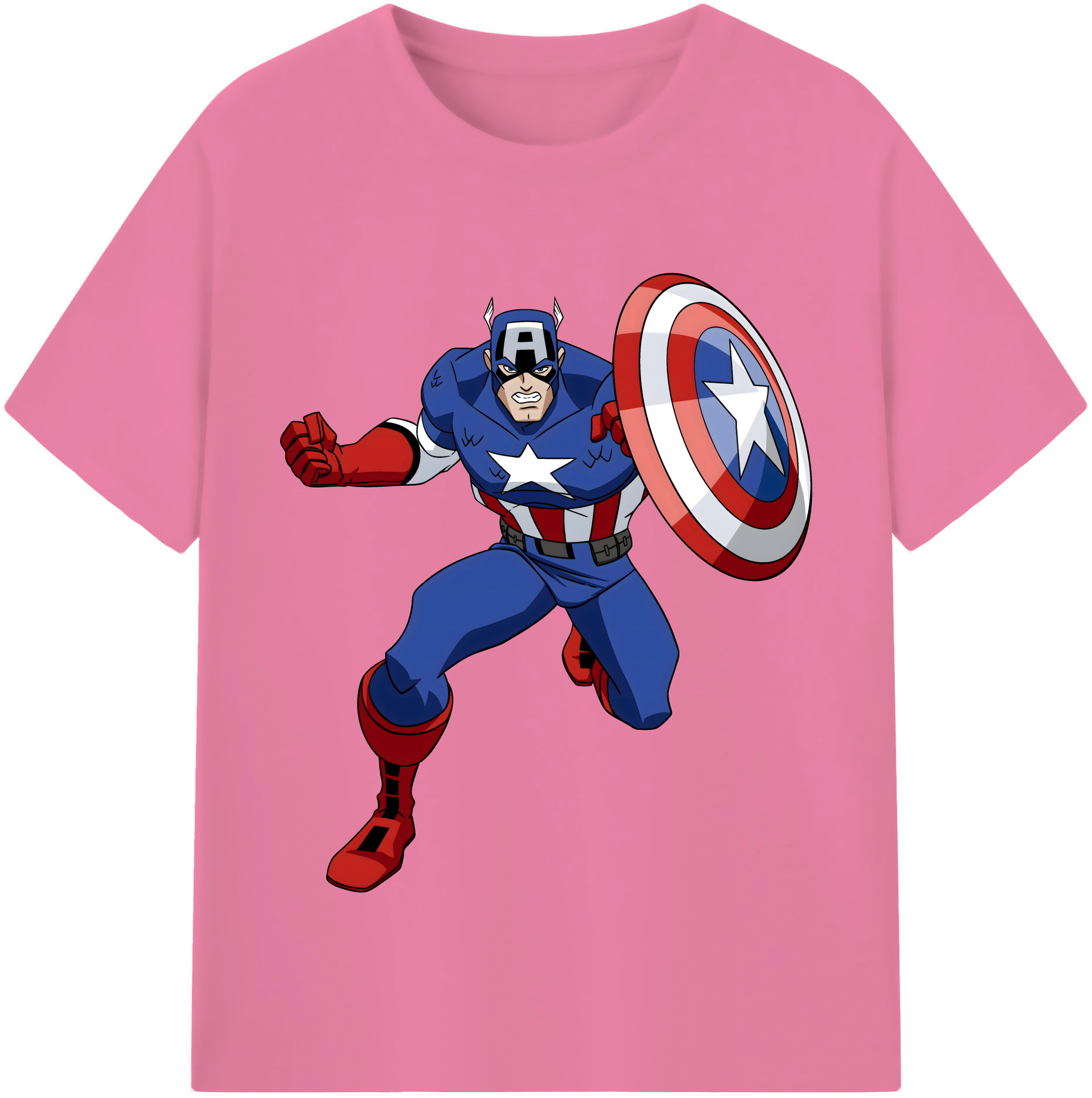 （画像用） アベンジャーズ The Avengers 綿100％半袖Tシャツ（フロントプリント）